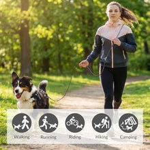 Load image into Gallery viewer, Léwind 8.2ft Hands Free Dog Leash,Versatile Waist & Crossbody Lead for Medium Dogs,Waterproof & Adjustable for Running Jogging Walking, 360° Swivel Metal Buckle (Black)