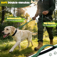 Load image into Gallery viewer, Heavy Duty Dog Leash with Easy Lock Metal Clip, Reflective, Padded Handle - Durable 4ft 8ft Walking Training Leash for Large, Medium, Small Dogs, Jogging, Hiking, and Outdoor Use (Green, 6 FT)