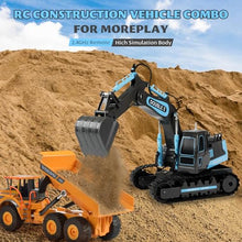 Load image into Gallery viewer, RC Excavators Rechargeable Battery Digger Hydraulic Construction Toys Vehicles
