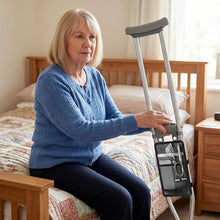 Load image into Gallery viewer, Aluminum Crutches for Kids & Adults, Lightweight Adjustable Crutches for Walking with Comfortable Underarm Pad and Hand Grip & Crutch Bag, 300 LB Weight Capacity, Fitting 4'5"-5'10", 1 Pair