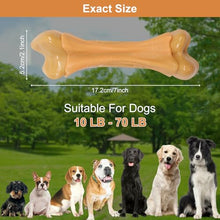 Load image into Gallery viewer, Pasking 2 Pack Dog Chew Toys for Aggressive Chewers, Chicken Flavor Indestructible Nylon Puppy Bone Tough Teething & Calming for Large Medium Breeds(10lbs-70lbs) Birthday Gift Christmas