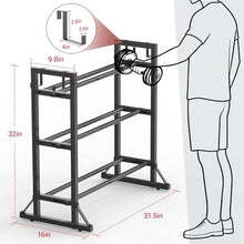 Load image into Gallery viewer, 3-Tier Adjustable Dumbbell Rack Stand - Heavy-Duty Carbon Steel Weight Storage Organizer(dumbbell rack stand only)