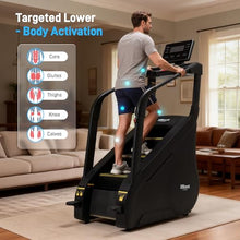 Load image into Gallery viewer, ERGOLIFE Stair Stepper Machine for Home Gym, Stair Climber with 25 Resistance Levels, 660 lbs Capacity, 7-Level Safety System, Natural Floating Step, Quiet Cardio Workout Machine with LED Touchscreen