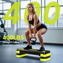 Load image into Gallery viewer, Smartxchoices 30'' Aerobics Stepper Workout Step Platform with 4" - 6" - 8" Adjustable Risers, Fitness Exercise Workout