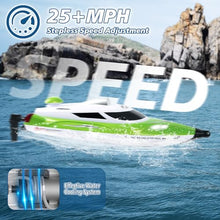 Load image into Gallery viewer, Podleer RC Boat-Remote Control Boat for Adults-High Speed 35+ KPH for Pool (Green)