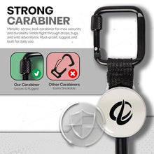 Load image into Gallery viewer, ClutchLoop Anti-Theft Phone Tether - Universal Adhesive Anchor, Retractable Steel Line and Locking Carabiner (White)