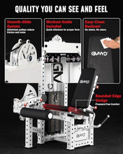 Load image into Gallery viewer, GMWD Leg Extension and Curl Machine with 255LB Weight Stack, Adjustable Seated Leg Extension and Lying Leg Curl Machine with 1:3 Ratio, Leg Workout Equipment with Band Pegs, Balck