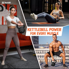 Load image into Gallery viewer, Yes4All 80 lbs Kettlebell Heavy Cast Iron Solid Smooth Handle Weights for Women/Men