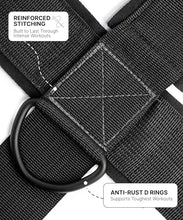 Load image into Gallery viewer, DMoose Fitness Neck Harness for Weight Lifting - Soft Padded Head & Chin Strap with 30" Heavy Duty Steel Chain - Neck Exerciser, Trainer & Strengthener to Support Injury Recovery (Black Legacy)
