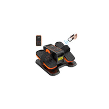 Load image into Gallery viewer, ESL Under Desk Elliptical - Portable Leg Exerciser with Pedal Strap for Seniors, Compact Seated Elliptical with Remote Control, LCD Display Electric Elliptical (New Black Style with 2 Pedal Straps)