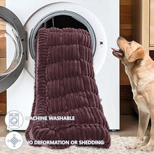 Load image into Gallery viewer, Dog Car Seat Waterproof Bed Cover Non-Slip Car Back Seat Soft and Comfortabl Pet Bed Mat Car Blanket for Travel Backseat Extender Seat Covers Dog Bed for Cars Trucks and SUVs (Dark Brown 23.6” x 51”)