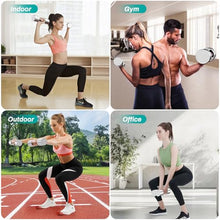Load image into Gallery viewer, LIFERUN 5lb Steel Adjustable Dumbbell Set of 2, Free Weights Dumbbells Set, Non-Slip and Comfortable Foam Handle, Adjustable Dumbbells Weights Set for Home Gym Office Exercise