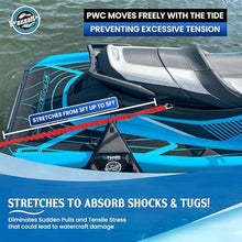 Load image into Gallery viewer, DockingPal™ - Premium Flat Bungee Dock Lines for Boat (Nautical Red) | Elastic Boat Dock Rope with Stainless Steel Carabiners | Stretches from 3' to 5' | Absorbs Shocks Prevent Damage to Jet Ski & PWC