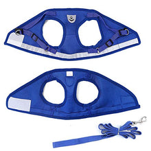 Load image into Gallery viewer, FEimaX Dog Harness and Leash Set for Walking, Soft Mesh Adjustable Easy Control Lightweight Cat Vest Harnesses with Reflective Strips, Escape Proof Small Dogs Cats Vests (Blue, Large)