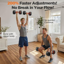 Load image into Gallery viewer, 2025 Updated Adjustable Dumbbell Set of 2, 5-IN-1 Weights Dumbbell Set with Storage Box, (55LBS Pair(Total 110LBS))