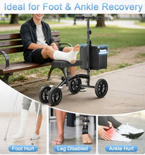 Load image into Gallery viewer, HOMLAND Knee Scooter Walker for Adults for Foot Injuries, 8'' Rubber Wheel