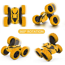 Load image into Gallery viewer, Hamdol Remote Control Stunt Car for Kids, 360° Rotating Double-Sided RC Toy Vehicle with LED Headlights