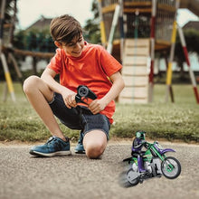 Load image into Gallery viewer, LEXiBOOK RC18, Crosslander Radio Road Motorcycle, up to 12km/h, Perfect Balance, Light Effects