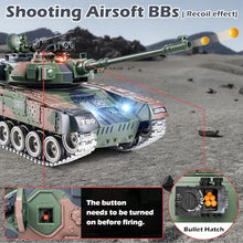 Load image into Gallery viewer, Supdex 1:18 RC Tank That Shoot BBS, 2.4G RUS T-90 Alloy Metal Remote Control Tank Model Toys