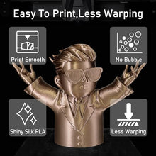 Load image into Gallery viewer, DO3D Silk Coffee PLA Satin Shiny 3D Printer Filament, 1.75mm Diameter 1kg Spool 2.2lbs for FDM 3D Printers