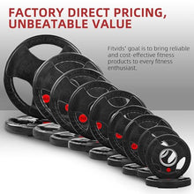 Load image into Gallery viewer, Fitvids 2 Inch Olympic Barbell Weight Plates and Bar Set, 5 FT Barbell Bar and 95 LB(2.5-25 LB)