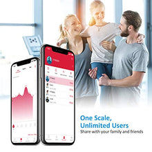 Load image into Gallery viewer, FITINDEX Scale with BMI, Body Fat, Muscle Mass, Smart Scale for Body Weight, Bluetooth, Digital, Sync with App, User Health Equipment