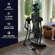 Load image into Gallery viewer, Teeter FitSpine LX9 Inversion Table, Deluxe Easy-to-Reach Ankle Lock, Back Pain Relief Kit, FDA-Registered (LX9 - Black)