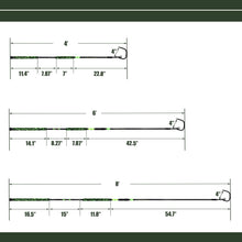Load image into Gallery viewer, Fiblink Fishing Gaff Portable Travel Fish Gaff with S316 Stainless Steel Fishing Hook Non-Slip Camouflage Handle 2Piece Gaff for Saltwater Offshore 6'