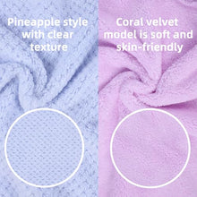 Load image into Gallery viewer, Super Absorbent Dog Bathrobe Pineapple Soft Fast Drying Dogs Towel Robe Adjustable Drying Coat for After Bath with Hood (Pineapple Blue, X-Large)