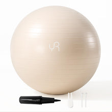 Load image into Gallery viewer, YR Exercise Ball 25.6 Inch Yoga Ball for Workout Pregnancy Stability - White