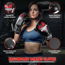 Load image into Gallery viewer, Freestanding Punching Bag for Adults Teens, 69'' Boxing Bag with Stand, Includes Boxing Gloves & Air Pump, Kick Boxing Training Equipment for MMA, Muay Thai, Kickboxing, Fitness for Beginners