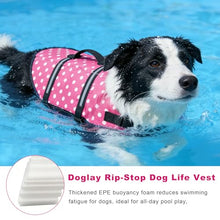Load image into Gallery viewer, Doglay Dog Life Jacket, Adjustable with Reflective Stripes, Superior Buoyancy, Breathable Mesh, for Small Medium and Large Dogs