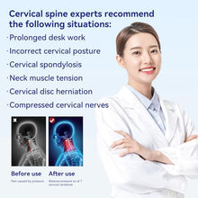 Load image into Gallery viewer, Cervical Traction Device, Adjustable Neck Stretcher for Pain Relief, Lightweight Neck Support Brace for Cervical Spine Decompression, Ergonomic Design for Home, Office & Travel Use