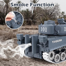 Load image into Gallery viewer, Supdex RC Tank, 1:18 Alloy Metal German Tiger I Remote Control Army Model Toys