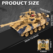 Load image into Gallery viewer, Supdex 1/24 RC Tank, Remote Control Russian T-90 Army Model Tank with Sound Effects, Lights and Smoke