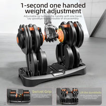 Load image into Gallery viewer, Adjustable Dumbbells Set of 2,Free Weights Dumbbells Set,Adjustable Dumbbell Set,52.5 lbs pair 105 lbs
