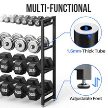 Load image into Gallery viewer, 4 Tier Dumbbell Rack, Weight Rack for Home Gym, 1100 lb Capacity
