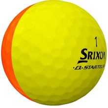 Load image into Gallery viewer, LostGolfBalls - Srixon Q Star Tour Matte Oran Golf Balls Mint Yellow 12 PK