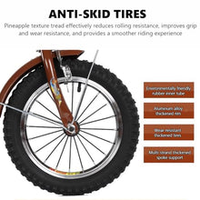 Load image into Gallery viewer, 14IN Adult Tricycle Bike for Seniors, Three Wheel Beach Cruiser Bike, Foldable Handlebar Cargo Tricycle, Black