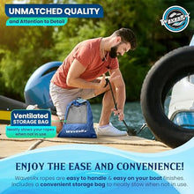 Load image into Gallery viewer, Premium Nylon Boat Dock Lines & Ropes for Docking 1/2'' x 20' | Double Braided Marine Rope & Mooring Line| Boat Ropes for Docking with Loop | UV & Saltwater Resistant Dock Ropes for Boats & Pontoons