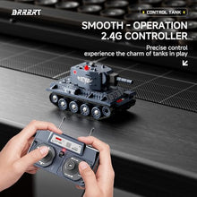 Load image into Gallery viewer, BRRRRT1/64 Remote Control Military Vehicles with Infrared Shoot,Mini RC Tank with 330° Rotating Turret and Sound