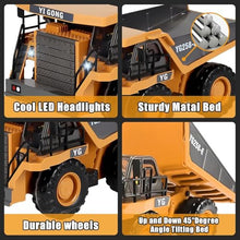 Load image into Gallery viewer, ADTHLIER Remote Control Excavator (11-Channel), Dump Truck, Bulldozer, Loader (9-Channel)4-Pack