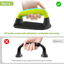 Load image into Gallery viewer, Lifeswell Push Up Bars – Ergonomic Pushup Handles for Floor Strength Training, Non-Slip Push-Up Stands with Soft Grip, Pushups Bars for Home Gym Workout, Neon Green