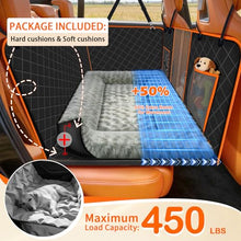 Load image into Gallery viewer, TNELTUEB Dog Car Seat Cover with Bed Mat, Back Seat Extender for Dogs (Black)