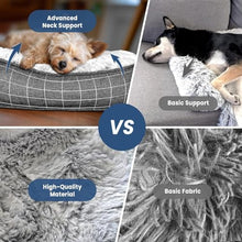 Load image into Gallery viewer, blunique Calming Dog Beds, Extra Large Fluffy Plush Dog Mat for Furniture Protector with Removable Washable Cover for Large Medium Small Dogs and Cats,53 x 39 inch