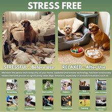 Load image into Gallery viewer, Dog Calming Pheromone Diffuser Kit with Timer – 2 Plug-Ins + 4 Refills – Smart 4-Level Timing Calming Aid – Stress Relief for Dogs – Help with Anxiety, Barking, Fighting, Thunder, Travel, Vet Visits