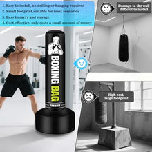 Load image into Gallery viewer, Heavy Freestanding Punching Bag for Adults, 70'' Standing Punching Bag Heavy Bag with Boxing Gloves, Women Men Boxing Training Equipment Kickboxing Bags for Beginners Training MMA Fitness Home Gym