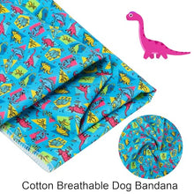 Load image into Gallery viewer, ARING PET Boy Dog Bandanas, Cute Blue Dinosaur Summer Pet Bandana Scarf Triangle Bib for Small Medium Large Male Dogs Cats, Puppy Kerchief for Daily Wear Outdoor Walks Travel Photoshoots-S