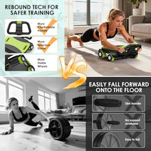 Load image into Gallery viewer, FIAMERMOR 2026 Ab roller wheel - 4 wheel elbow support abdominal -Green
