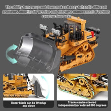 Load image into Gallery viewer, ADTHLIER Remote-Controlled Bulldozer, a 9-Channel Toy Bulldozer